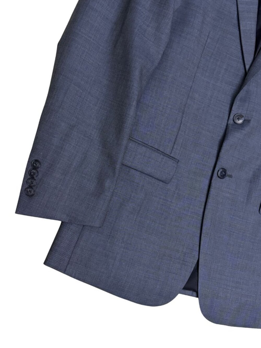JOS A BANK Wool Business Suit Blue Blazer Dress Pants Formal Jacket Mens 39L - Picture 11 of 11